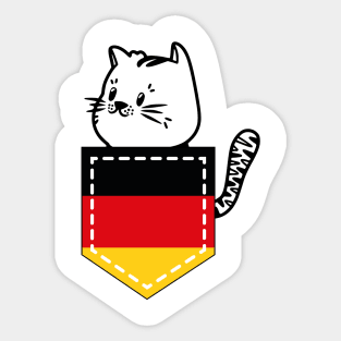 Patriotic Pocket Pussy - Cat Lover -  German Patriot Sticker